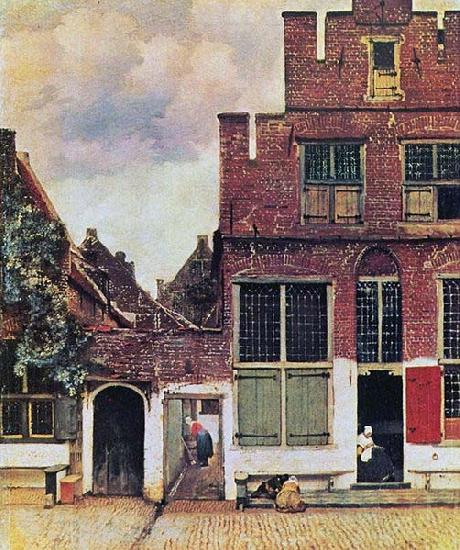 Johannes Vermeer The Little Street, Norge oil painting art